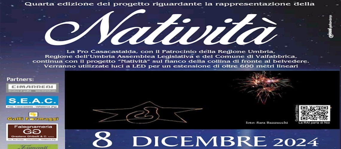 playbill Natività a Casacastalda 2024 - Valfabbrica